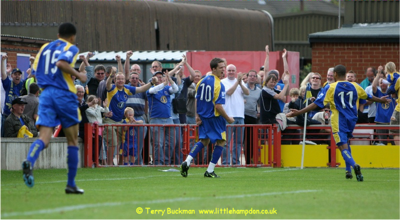 Jon Main puts the Dons ahead on 88 minutes
