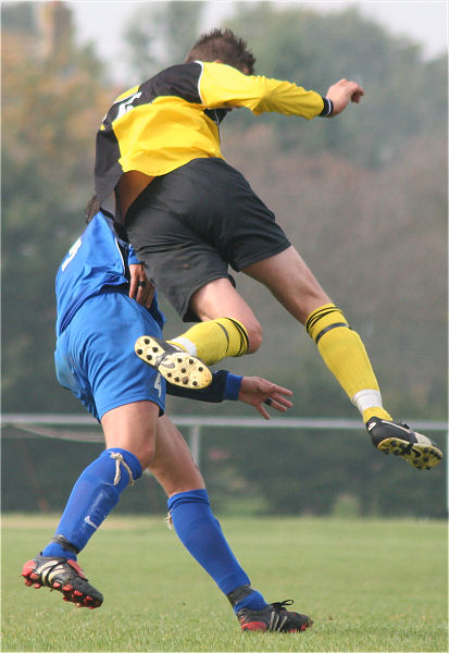 Bradley Thwaites(?) clashes with Brett Neal
