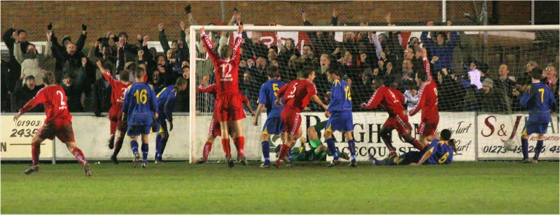 Mark Knee (3) snatches the equaliser almost on full time
