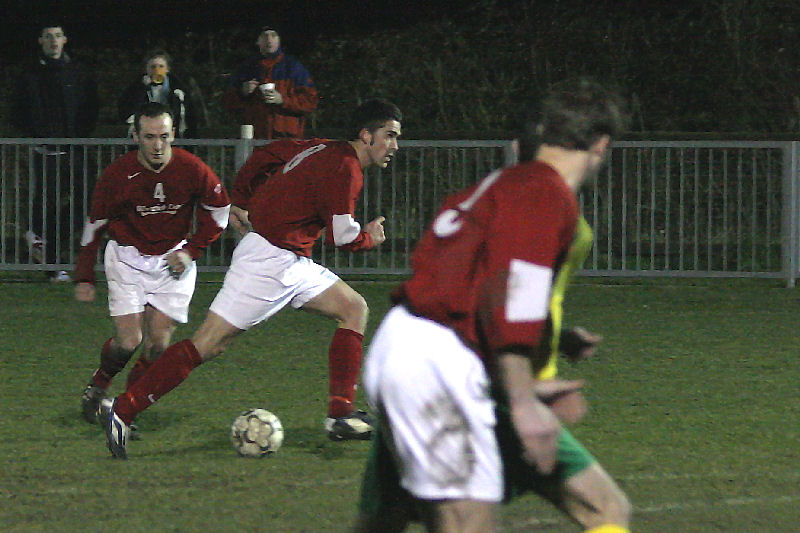 Free kick to Arundel, Jason Wimbleton runs over the ball, Dave Towers blasts it ...
