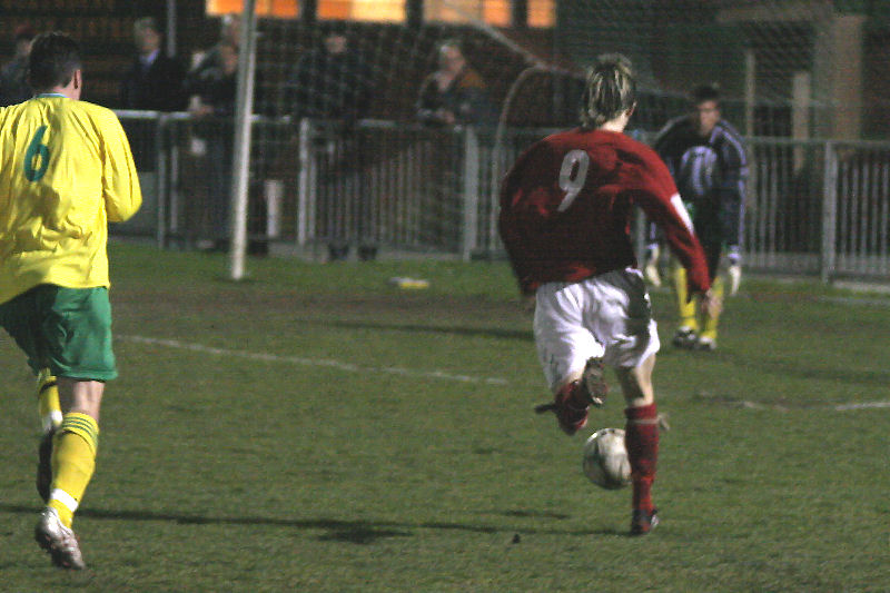 Steve Blake is through one on one with keeper Tyrone Hoare who makes a great stop...
