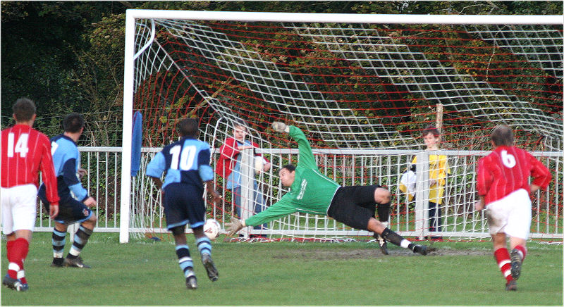 Timmy Murdoch pulls one back for Croydon from the spot
