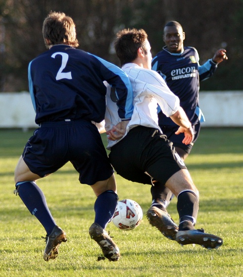 James Rhodes gets a push from Glen Matten
