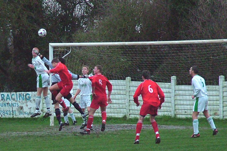 Scott Tipper and Barry Squires clear for Chi
