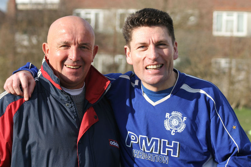 One for the album, Terry Withers with Rustington regular Paul White
