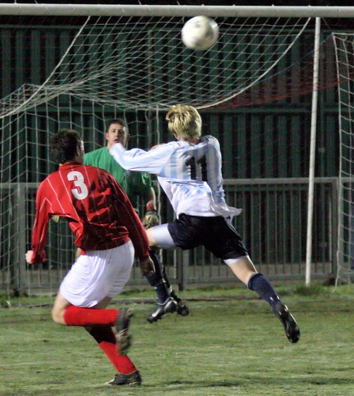 Josh Sutcliffe tries to get on the score sheet
