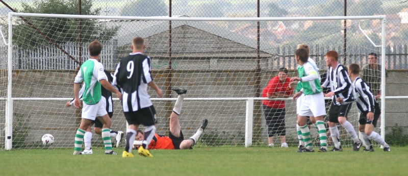 One of several good saves by Rob McLelland
