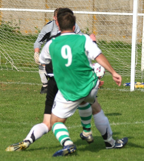 Rob Wimble slots home the Pagham winner on 86 minutes
