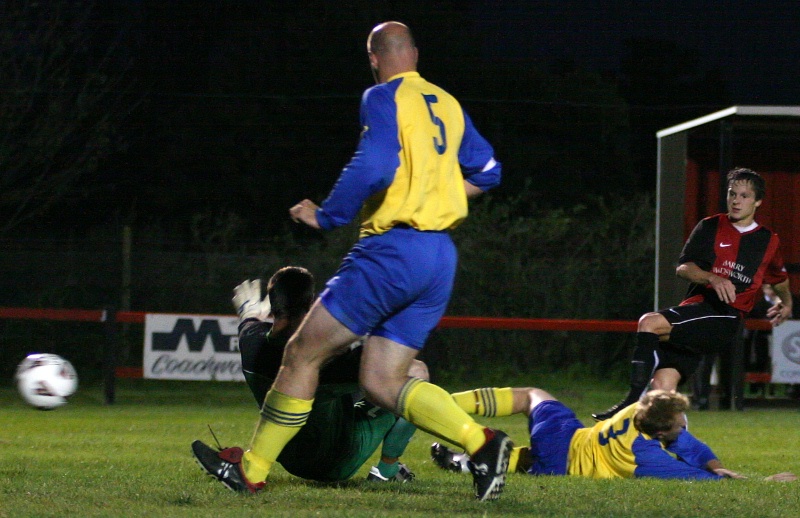 Scott Murfin completes his hat trick on 31 minutes
