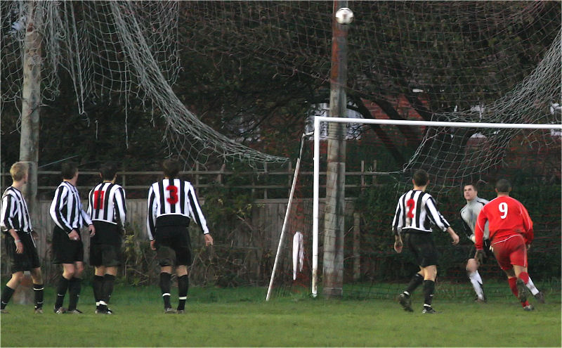 This late Steyning attempt flies over 
