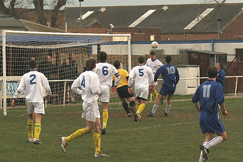 A great clearing header from Peter Sweet as Shoreham go close

