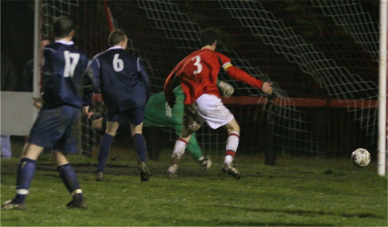 Arundel are mugged by a powerful header in the 85th minute ...
