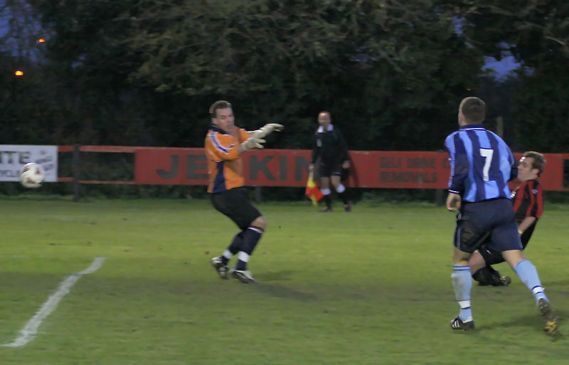 Mike Duffell (right) puts Wick ahead again
