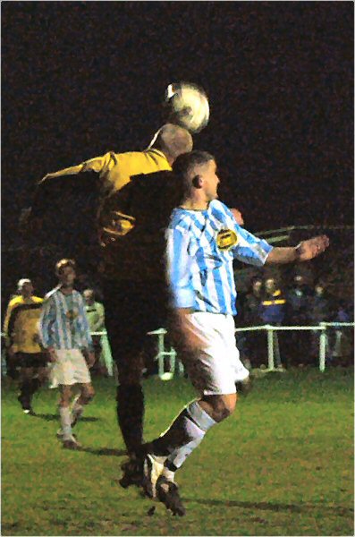 Littlehampton's Jonas Templeman and Worthing United's Paul Brown
