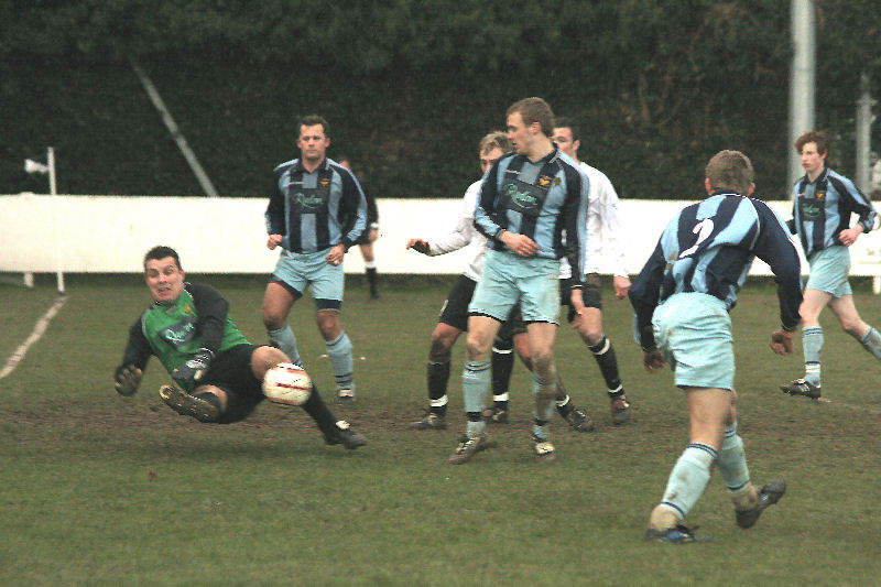 ... and Dave Tidy makes one of several fine saves
