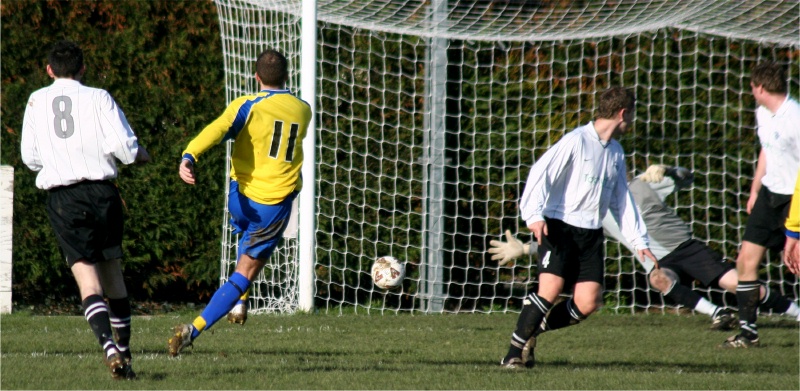 Gary Brockwell makes it 2-0 to Eastbourne Town on 34 minutes
