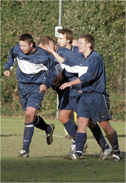 GSK celebrate opening the scoring
