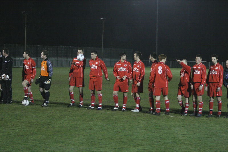 Midhurst & Easebourne line up for pre-match presentations
