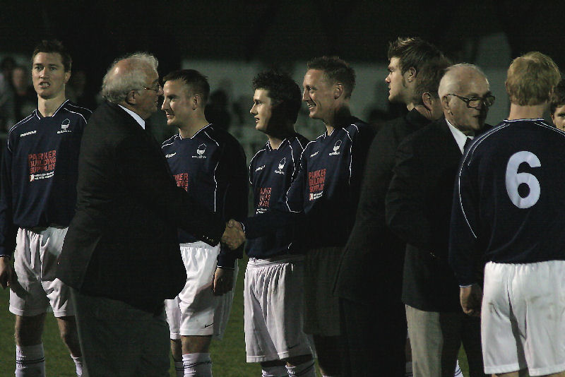 Peter Bentley, Chair of SCFL and Peter Strange, President of the SCFL meet the Wealden team
