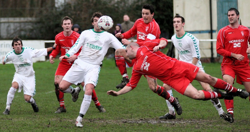 Luke Jones dives in 
