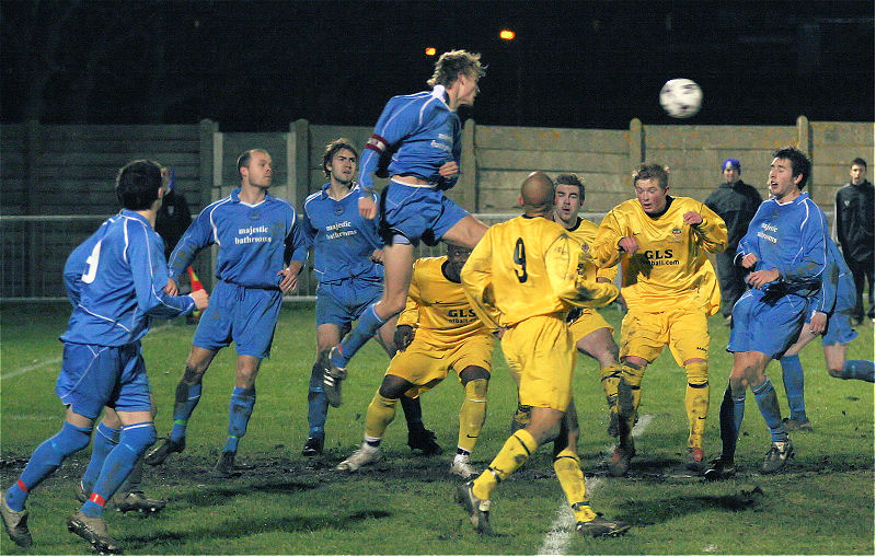 Another defensive header by Matt Hurley
