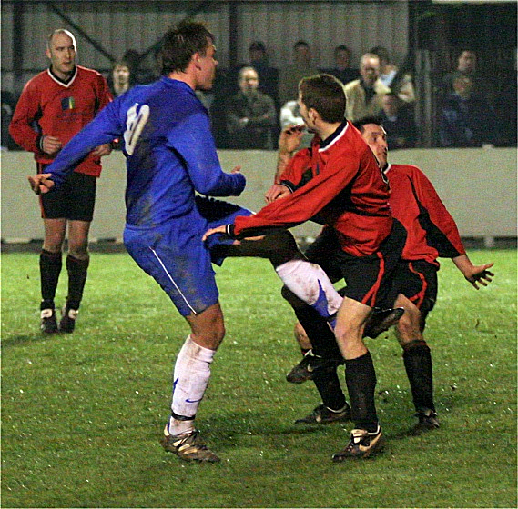 Ryan Walton hits his hat trick on 68 minutes 4-0 to Rustington
