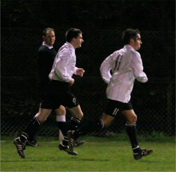 James Rhodes turns away after scoring for EP on34 minutes
