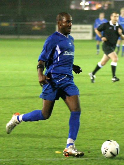 Wayne Clarke lines up goal no. 2
