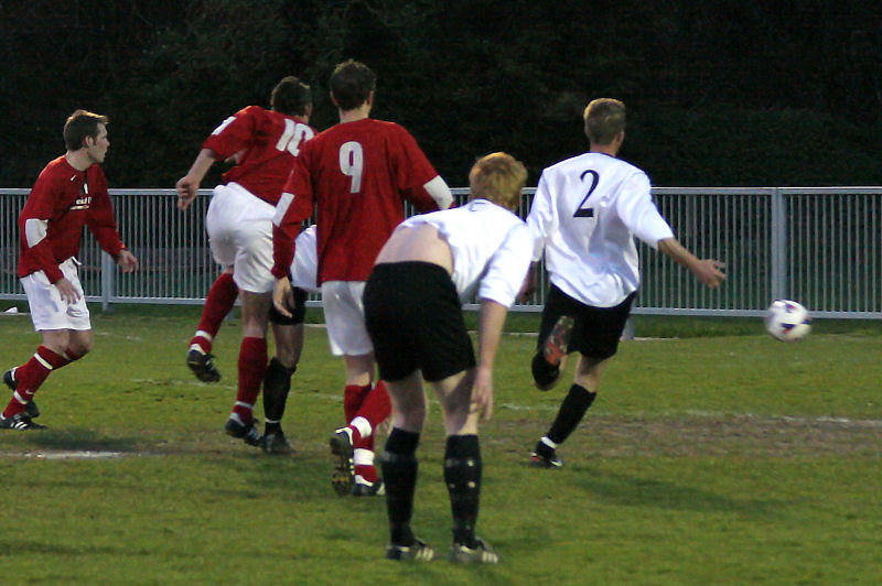 Jason Wimbleton (10) opens the scoring for Arundel
