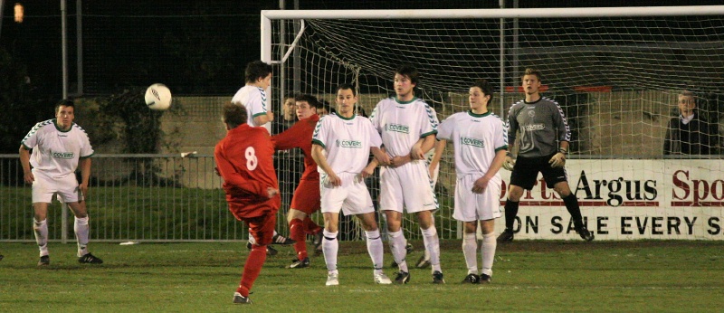 This curling free kick by Gareth Green ...
