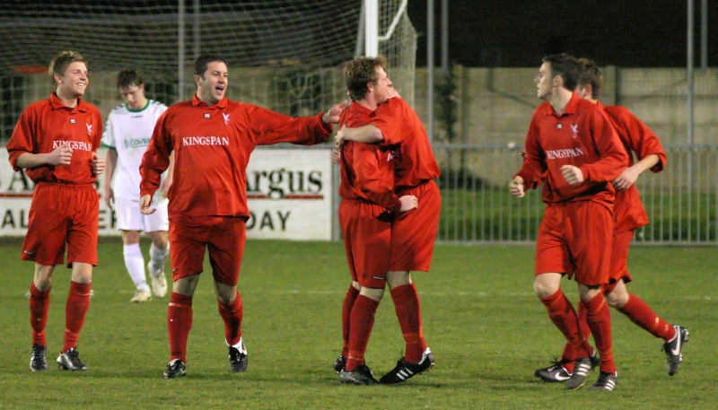 Craig Bunch celebrates his 80th minute equaliser
