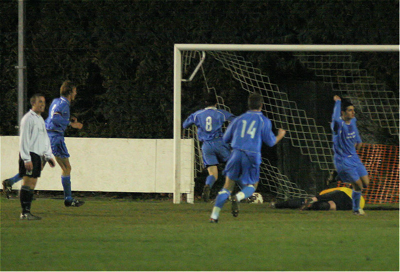 Shaheen Sadough celebrates getting the equaliser
