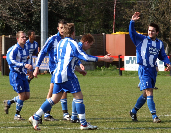 ... and the Three Bridges players celebrate
