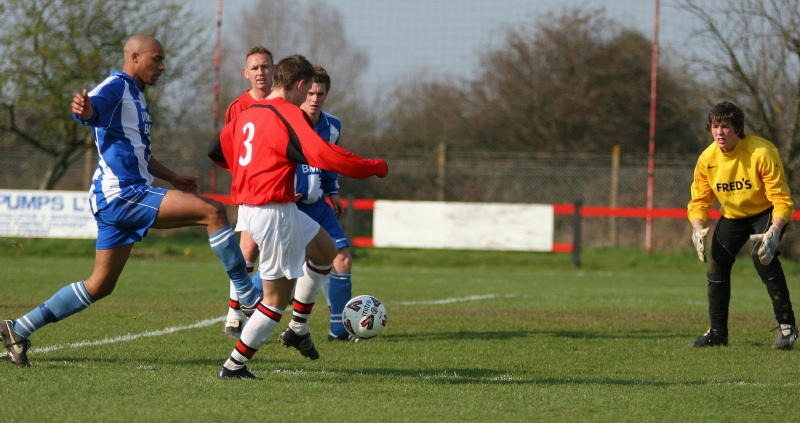 Ben Torode clears the ball for a corner
