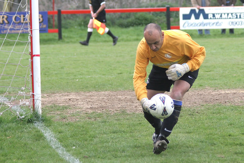 ... and the Crows keeper prevents a corner
