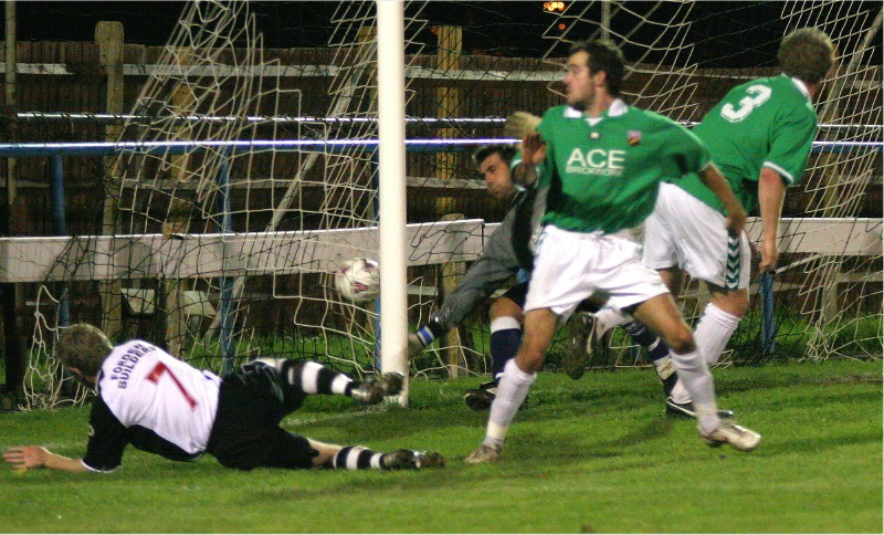 Calum Britton opens the scoring
