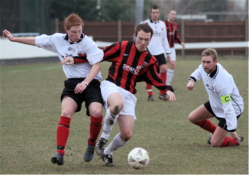 Perry Northeast tackles Nick Flint
