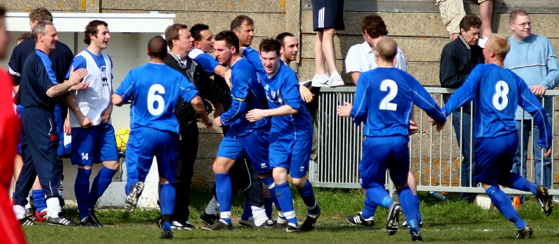 ... and the team celebrate
