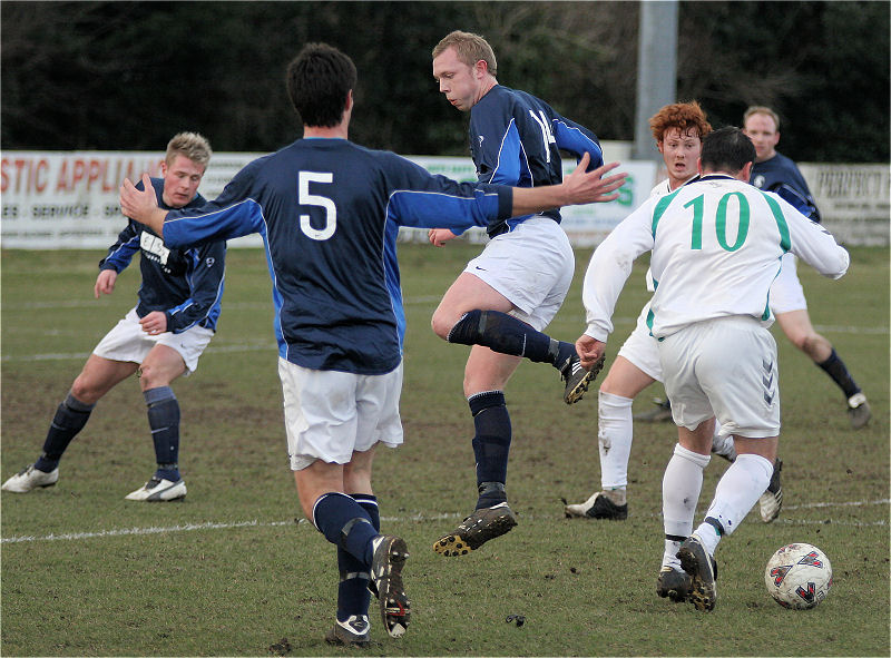 Callum Cutler (10) lines up a shot
