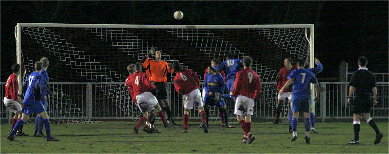 East Preston pile on the pressure in search of an equaliser and this effort goes just over the bar...

