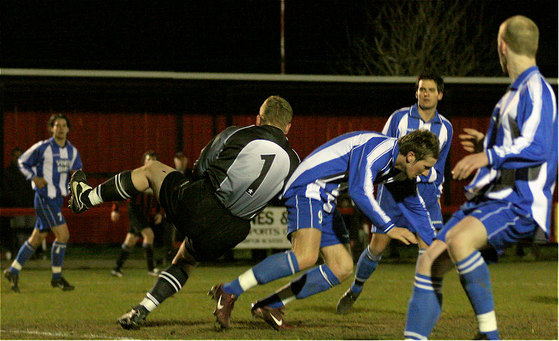 Alan Mansfield makes a firm catch
