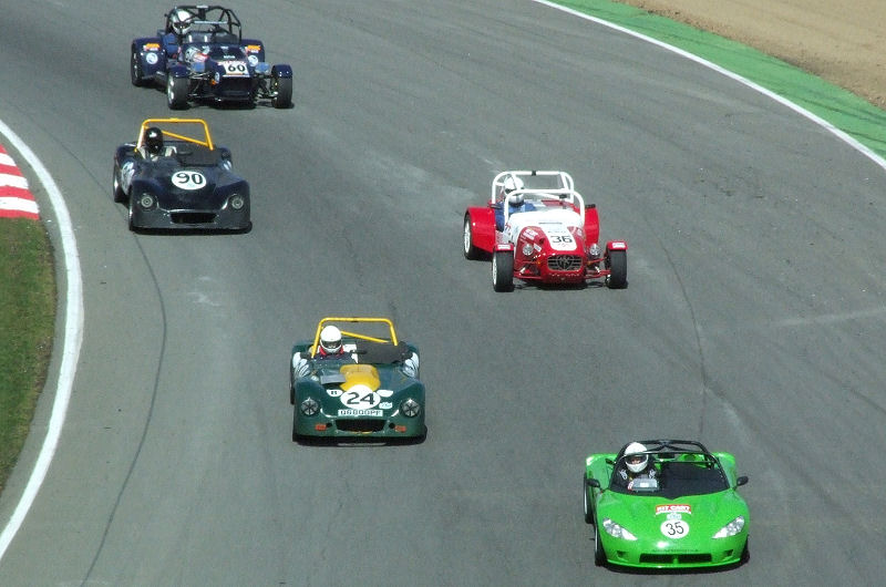 The kit cars at Paddock during practice 
