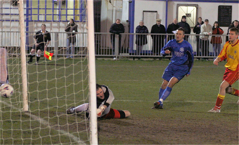 Sean Duffy puts Rustington ahead on four minutes ...
