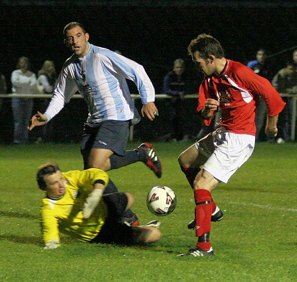 James Everett denies Andy Boxall
