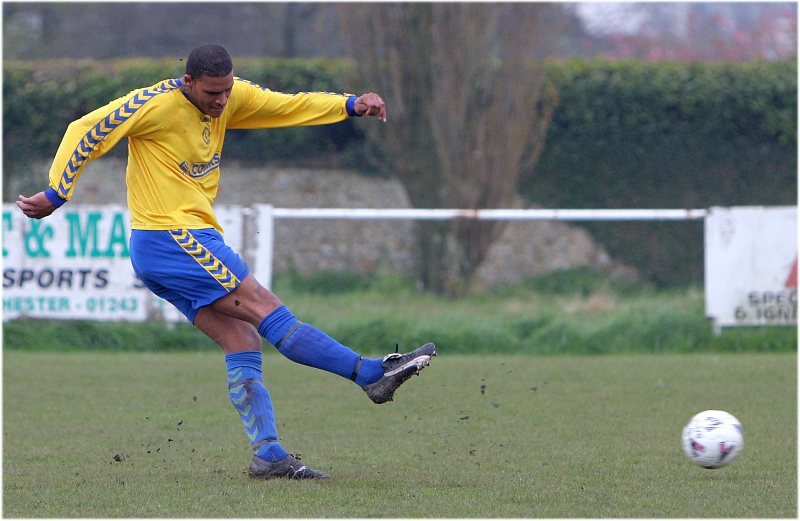 Chamal Fenelon gets his second from a free kick.
