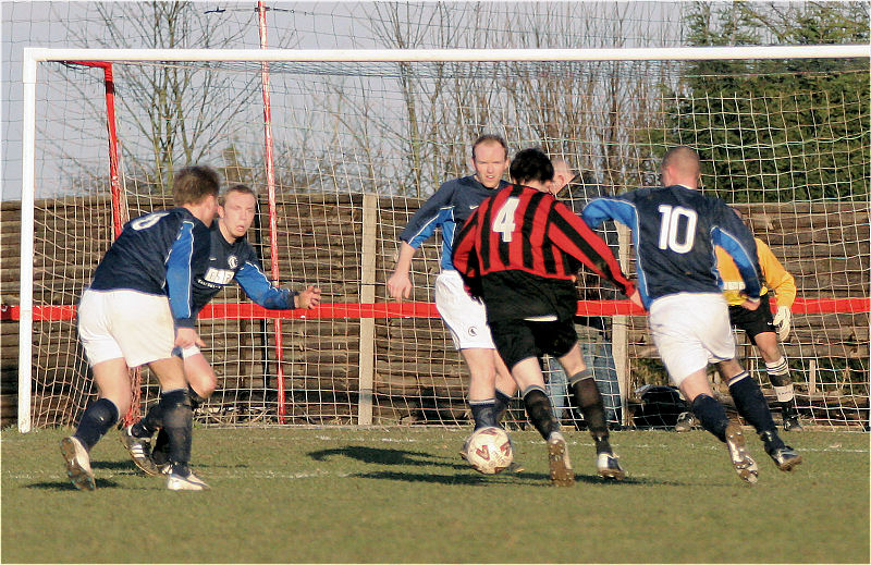 Kieron Howard (4) goes on a run into the area
