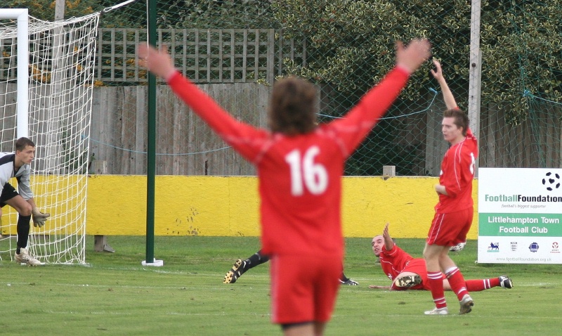 Redhill get a penalty
