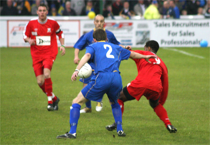 'Frankie' Howard (2) tangles with Mark Nwokeji
