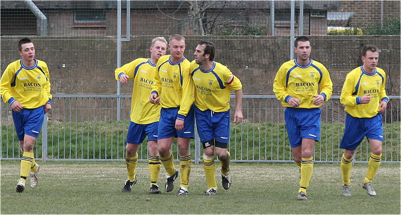 ... and the team celebrate
