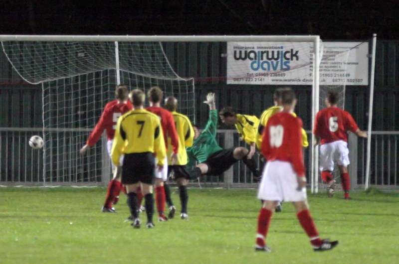 Jay Huet puts Littlehampton ahead on 9 minutes ...
